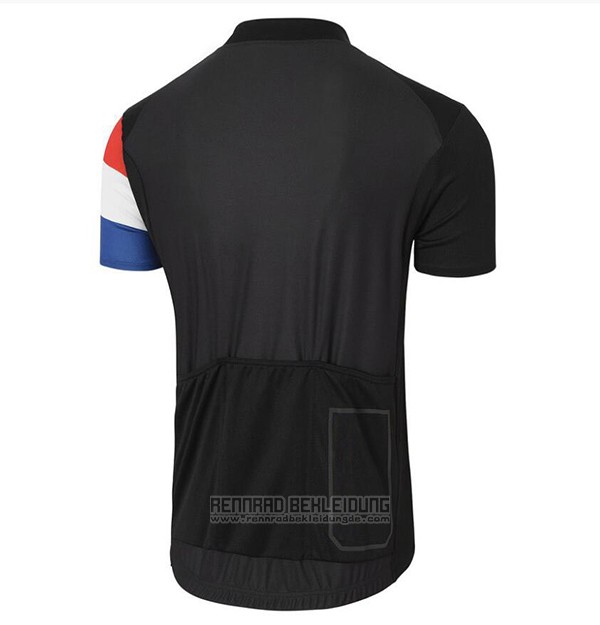 2017 Fahrradbekleidung Coq Sportif Tour de France Shwarz Trikot Kurzarm und Tragerhose